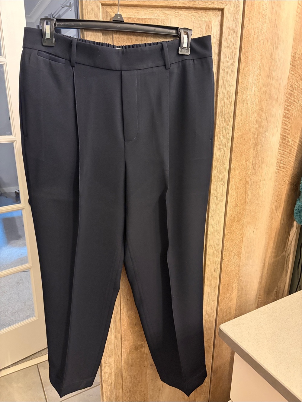 Vince Women's XL Navy Tailored Trousers pull on
